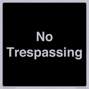 No Trespassing